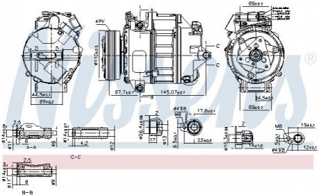 KOMPRESOR KLIMY BMW X5 /E70/ 07- NISSENS Nissens A/S 890759