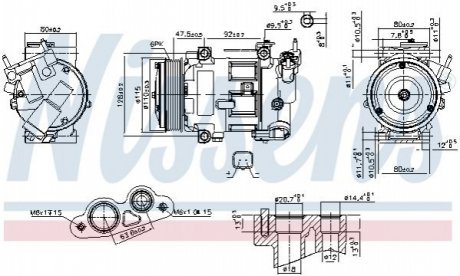KOMPRESOR KLIMATYZACJI CITROEN NISSENS Nissens A/S 890606