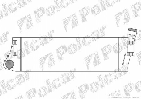Радиатор повітря (Интеркулер) POLCAR 6012J81X