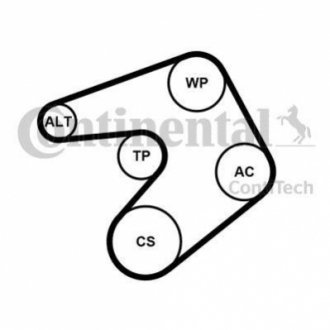 ZESTAW PASKA PK /CONTI/ ContiTech 6PK1205K1