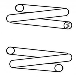 Пружина (передня) VW Touran 1.9TDI/2.0TDI 03-10 (вэн) LS GERMANY 14.950.769