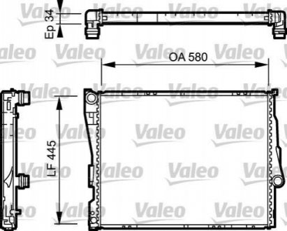 Радиатор, охлаждение двигателя Valeo 734276 (фото 1)