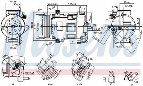 KOMPRESOR KLIMATYZACJI FORD NISSENS Nissens A/S 890758