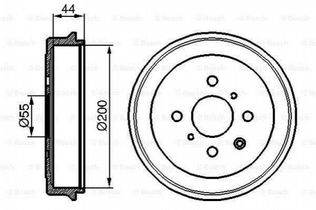 Тормозной барабан BOSCH 0 986 477 148