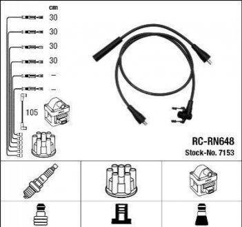 Комплект проводов зажигания NGK NGK Spark Plug 7153