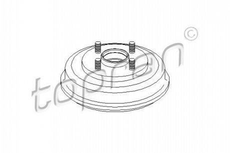 Тормозной барабан TOPRAN 302 345