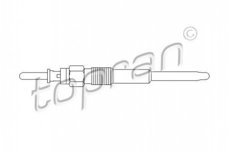 Свеча накаливания TOPRAN 500 640