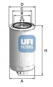 Паливний фільтр UFI UFI Filters 24.999.01