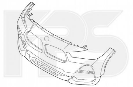 Бампер FPS Forma Parts System FP 1451 900