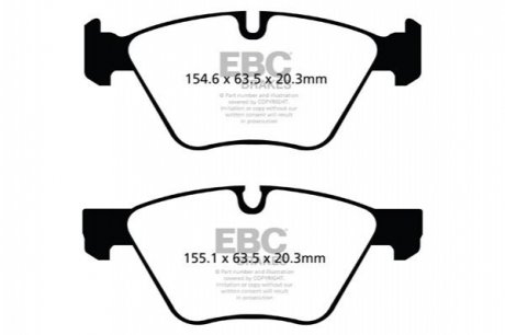 Колодки дискового тормоза EBC Brakes DP41493R