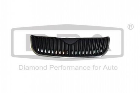 Radiator grille, lower front, without emblem, with chromed trim strip, all of the chrome DPA 88530864002