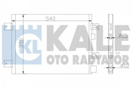 KALE RENAULT Радиатор кондиционера Duster,Logan,Sandero KALE KALE OTO RADYATOR 389300