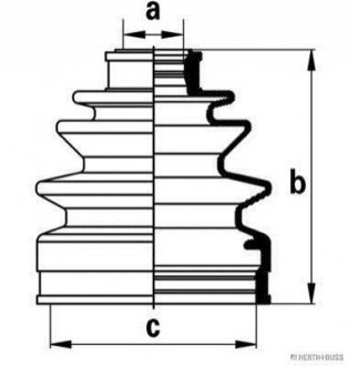 Пильовик ШРКШа Hyundai, Mazda, Mitsubishi (вир-во) JAKOPARTS J2868003