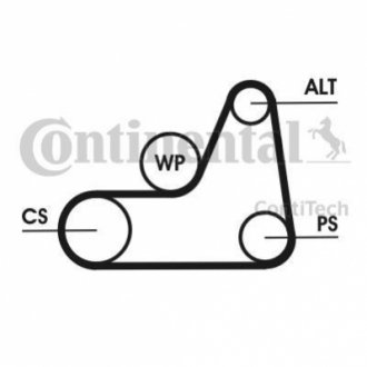 Поликлиновой ременный комплект ContiTech 6PK1042 ELAST T1