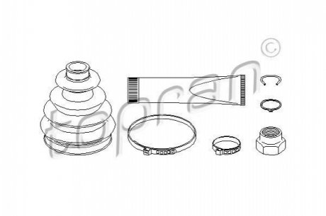 Комплект пылника, приводной вал TOPRAN 301 253