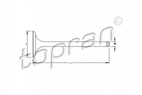 Выпускной клапан TOPRAN 700 656