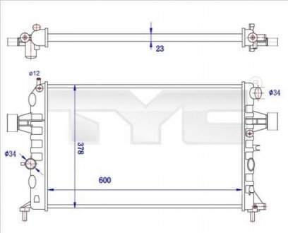 Теплообменник TYC 7250038R