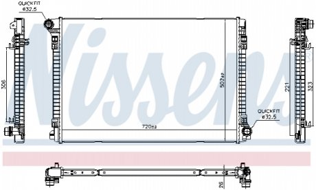 РАДИАТОР NISSENS Nissens A/S 606704