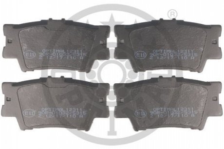 Гальмівні колодки дискові BP-12311 OPTIMAL BP12311