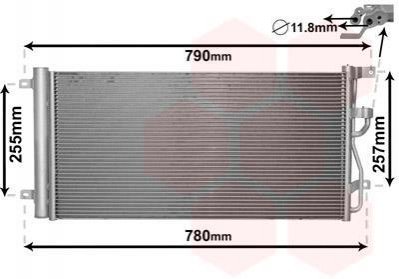 Радиатор кондиционера OPEL ANTARA/CHEV CAPT 2.2 CDTi Van Wezel 37005612 (фото 1)