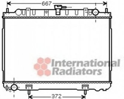 Радіатор охлаждения X-TRAIL 22DCi MT AC 01- Van Wezel 13002241 (фото 1)