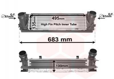 Интеркулер 1(F20)125i/ 3(F30)328i Van Wezel 06004467