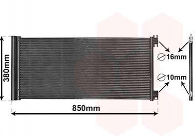 Радиатор кондиционера RENAULT TRAFIC 14+ Van Wezel 43015702 (фото 1)