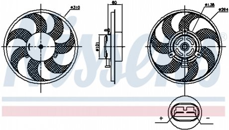 Вентилятор радіатора NISSENS Nissens A/S 85879