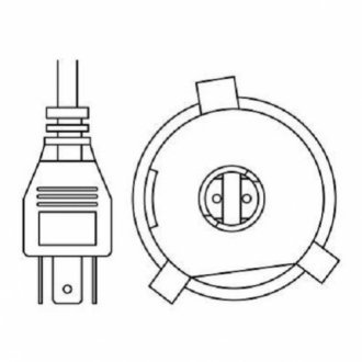 Лампа (2шт.) Duobox LED Gigalight P43t (H4) 12В 30Вт BOSCH 1987301554 (фото 1)