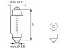 LED Автолампа C5W 12V 4000K 2шт. !!! теплый BOSCH 1987301502 (фото 2)