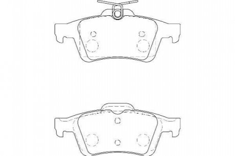FORD Тормозные колодки диск.задн.(с электронным стоян.тормозом) Focus II,Mazda 3,Vectra C,Citroen C5 III 08-,Peugeot,Renault Jurid 573186D