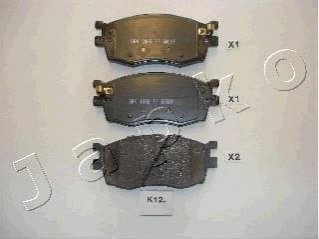 Комплект тормозных колодок, дисковый тормоз JAPKO 50K12