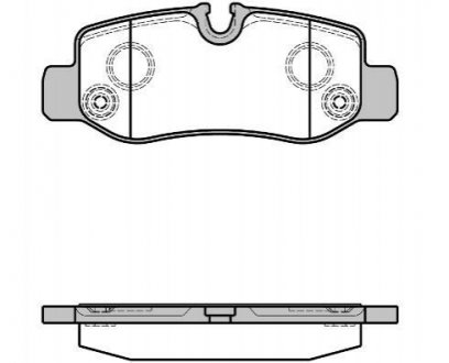 Комплект тормозных колодок, дисковый тормоз WOKING P17243.00 (фото 1)
