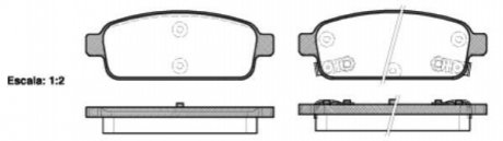Комплект тормозных колодок, дисковый тормоз WOKING P15323.02