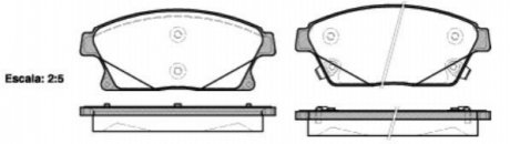 Комплект тормозных колодок, дисковый тормоз WOKING P15313.02