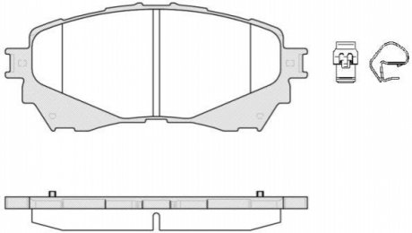 Комплект тормозных колодок, дисковый тормоз WOKING P14383.04