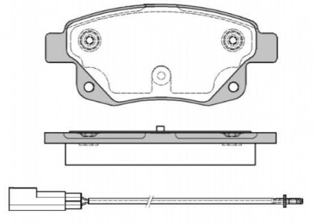 Комплект тормозных колодок, дисковый тормоз WOKING P13523.01