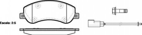 Комплект тормозных колодок, дисковый тормоз WOKING P13503.02