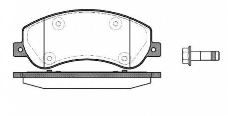 Комплект тормозных колодок, дисковый тормоз WOKING P13503.00 (фото 1)