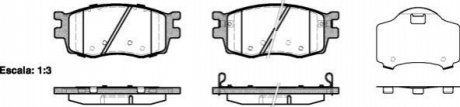 Комплект тормозных колодок, дисковый тормоз WOKING P13083.02 (фото 1)