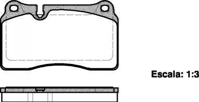 Комплект тормозных колодок, дисковый тормоз WOKING P13003.00
