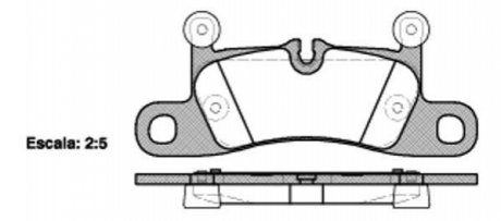 Комплект тормозных колодок, дисковый тормоз WOKING P12793.10 (фото 1)
