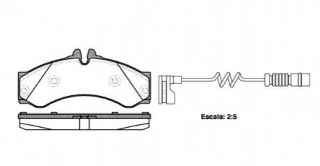 Комплект тормозных колодок, дисковый тормоз WOKING P7143.12