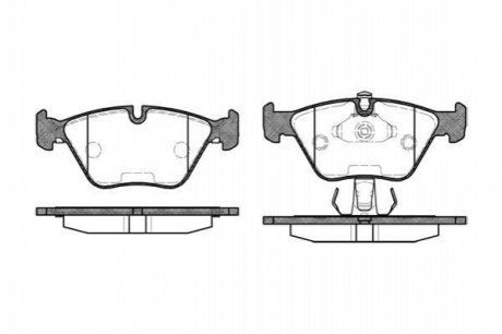 Комплект тормозных колодок, дисковый тормоз WOKING P3703.25 (фото 1)