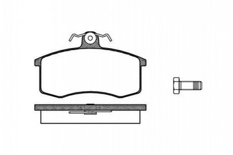 Комплект тормозных колодок, дисковый тормоз WOKING P3213.00 (фото 1)