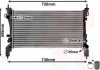 Радиатор охолодження BIP/NEMO/FIORINO 1.3D-AC (вир-во) Van Wezel 17002385 (фото 1)
