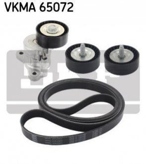 Комплект поліклиновий (ремень+ролики) SKF VKMA 65072