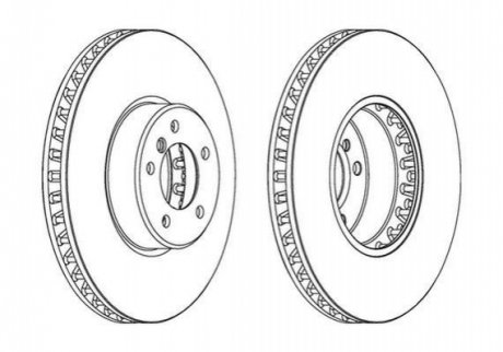 TARCZA HAM./PRZ/ BMW 5 /E60,E64/ 05- 348 X36 Jurid 563045JC-1