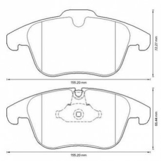 Гальмівні колодки пер. C5 08-/407 04-11/508 10-18 (ATE) Jurid 573311J