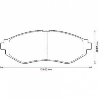 Комплект тормозных колодок, дисковый тормоз Jurid 572539J